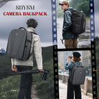 SDYSM Camera Backpack, Hardshell DSLR/SLR Camera Bag - Image 8
