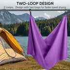 APEXUP Microfiber Travel Towel, Ultra Absorbent Quick Dry Towels, Lightweight - Image 6