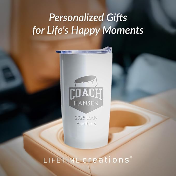 Lifetime Creations Personalized Hockey Coach Tumbler: Custom Hockey Coach Gift - Image 8