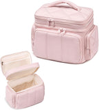 LEDAOU Toiletry Bag for Women, Quilted Travel Makeup Bag Organizer - Image 9