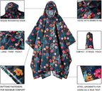 salamra Hooded Rain Poncho Waterproof Raincoat Jacket - Image 3