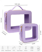 Clear Makeup Bag Small, TSA Approved Portable Toiletry Bag - Image 5