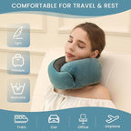 Neck Pillow, Travel Pillow uses Memory Foam to Support Neck Comfort, Ideal - Image 4