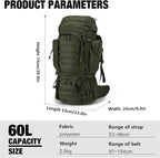 Mardingtop 60L Military Internal Frame Backpack - Image 2