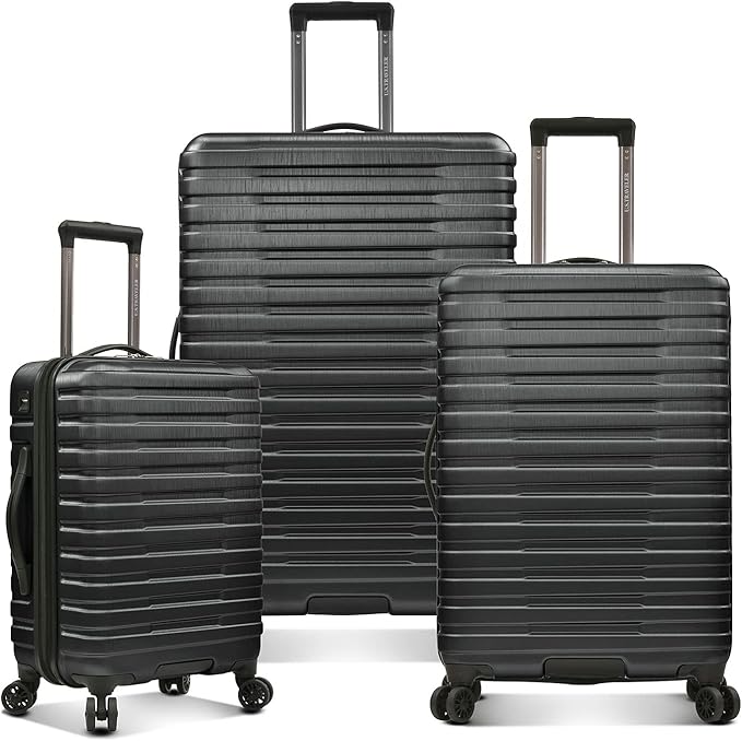 U.S. Traveler Boren Polycarbonate Hardside Rugged Travel Suitcase Luggage by USTraveler