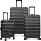 U.S. Traveler Boren Polycarbonate Hardside Rugged Travel Suitcase Luggage by USTraveler