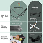 Tranquillo Universal Hammock Stand 600 lbs Capacity, Instant 20s Foldable - Image 4