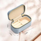 TAIMY Mini Jewelry Travel Case, Velvet Small Travel Jewelry Box, Portable - Image 2