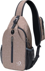 WATERFLY Crossbody Sling Backpack Sling Bag Travel Hiking Chest Bag Daypack by Waterfly