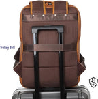 STAR VISTA Angelo 17.3" Vintage Full Grain Leather Laptop Backpack - Image 7