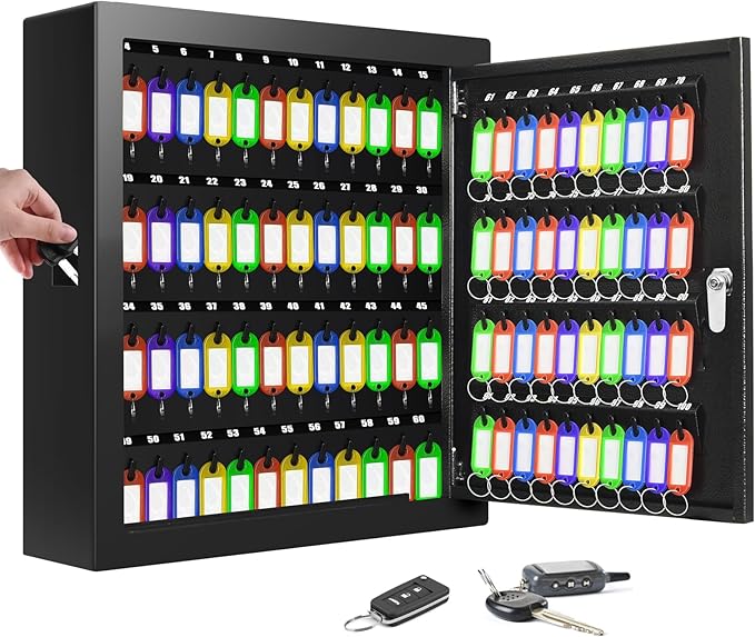 100 Keys Key Lock Box, Anti-Theft Key Cabinet by Oepmoc