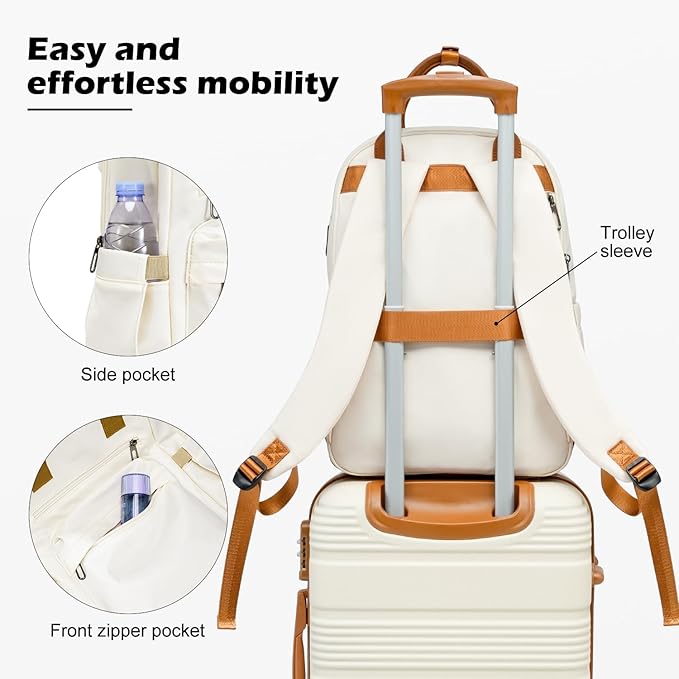 LONG VACATION 3 Piece Carry On Luggage 20 Inch Suitcase - Image 5