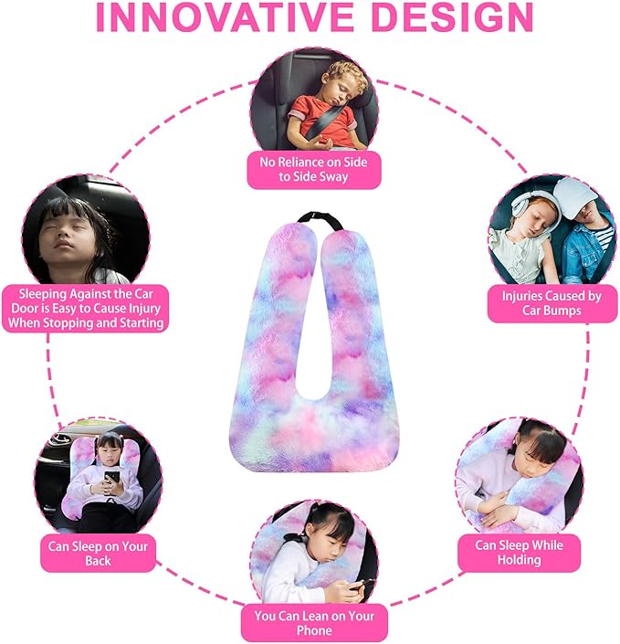 Travel Pillow, Travel Pillow for Kids, Sleeper Hold Pillow Travel, Removable - Image 5