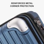 LEVEL8 Grace Carry on Luggage Airline Approved, 20 Inch Expandable Hard Sided - Image 4