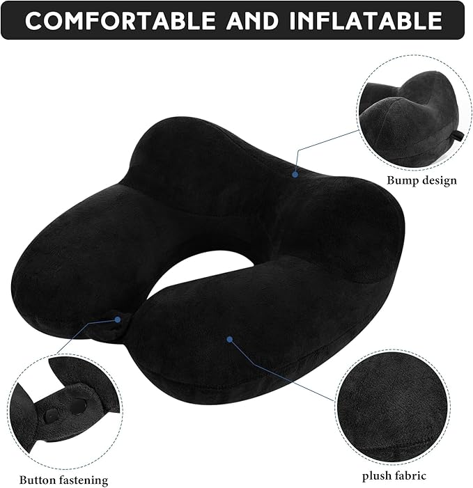 Sintuff 2 Pack Inflatable Travel Pillow - Image 3