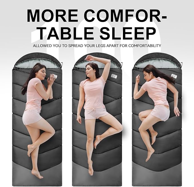 Sleeping Bags for Adults Cold Weather, Waterproof, Lightweight Sleeping Bag for - Image 7