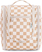 Narwey Small Checkered Hanging Travel Toiletry Bag - Image 2
