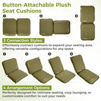 ATEPA Inflatable Stadium Seat Cushion, Self-Inflating Memory Foam Stadium Seats - Image 2