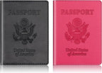 Passport Holder 2Pcs, Passport Cover Wallet Case - Image 8