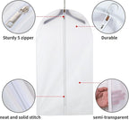Clear Garment Bags Hanging Clothes Bags - Image 3