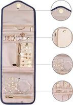 BAGSMART Travel Jewelry Organizer Case Foldable Jewelry Roll - Image 7