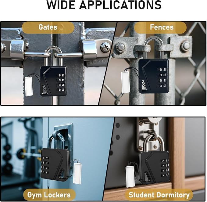 LAFENLIN 2 Pack Combination Locks, Locker Locks - Image 5