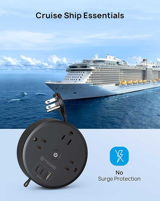 TROND Retractable Extension Cord Power Strip - Image 5