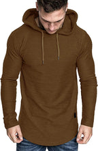 Lexiart Mens Fashion Athletic Hoodies Sport Sweatshirt Solid Color Fleece - Image 3
