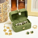 Travel Jewelry Case, Portable Pocket Size Small Plush Velvet Ring Box - Image 5