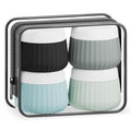 Travel Containers for Toiletries 4 Pack, TSA Approved Travel Size Toiletries by Mrsdry