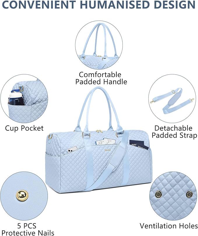 Women Duffle Weekender Travel Bag: Large Duffel Bags - Image 3