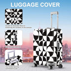 ANNA QUEEN Geometric Minimalist Luggage Cover, Suitcase Protector - Image 3