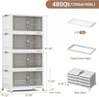BROVIEW 480Qt Stackable Storage Bins - Image 2