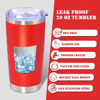 20 oz Tumbler with lid Double Wall Vacuum Insulated Tumblers Stainless Steel - Image 3