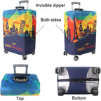 MosaiRudo Thicker Luggage Cover Elastic Suitcase Cover Protector Fits 18-32 - Image 4