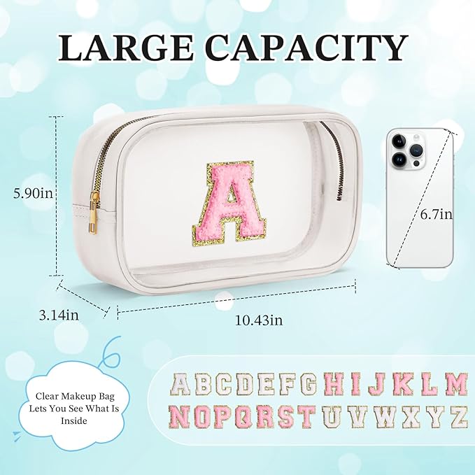 YOOLIFE Travel Clear Makeup Bag, Waterproof Toiletry Bags - Image 4