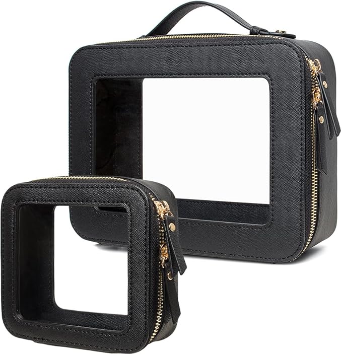 Travel Clear Makeup Bag Set, TSA Approved Cosmetic Bag Case - Image 8