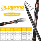 PLUSINNO Fishing Rod and Reel Combos, Bronze Warrior Toray 24-Ton Carbon Matrix - Image 5