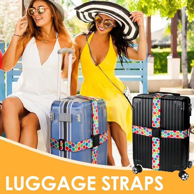 Adjustable Travel Luggage Strap Suitcase Belt Travel Bag Accessories 1.96 in W - Image 4