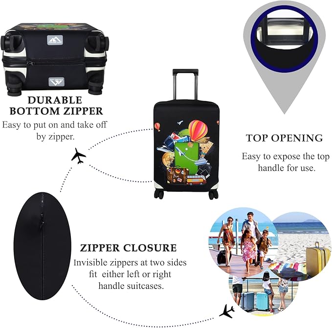 Explore Land Luggage Cover Suitcase Protector Fits 27-30 Inch Case - Image 3
