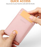 Buffway Mens Slim Wallet, Minimalist Thin Front Pocket Leather Credit Card - Image 3