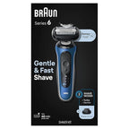Braun Electric Shaver for Men, Series 6 6120s, Wet & Dry Shave, Turbo & Gentle - Image 8