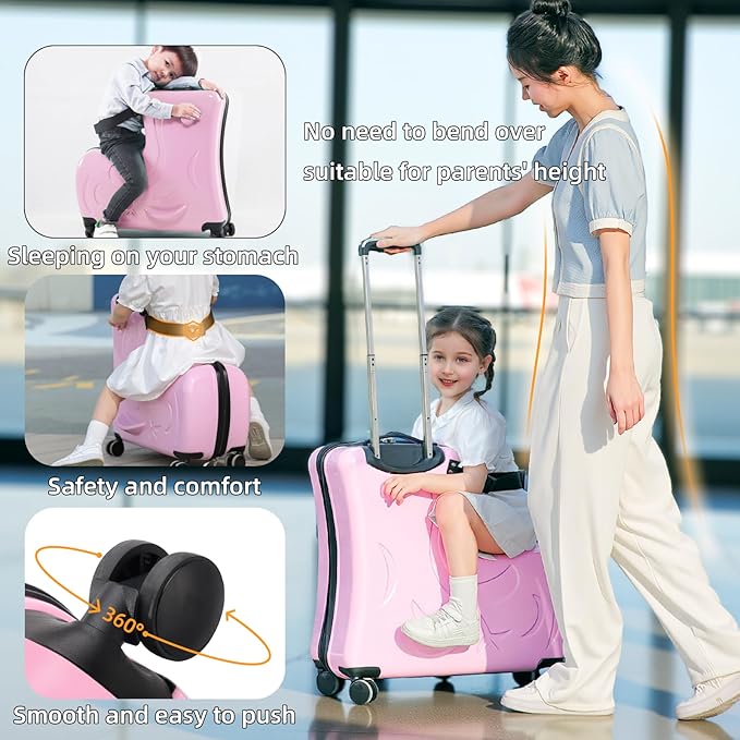 Ride on Hard Shell Kids Luggage - Image 2