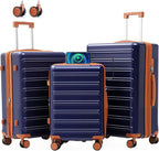 luggage sets 3 Piece with Spinner Wheel, 100% PC Material Lightweight Durable by Xurwiin