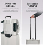 Verage Under Seat Luggage with Wheels, Softside Small Suitcase Spinner Carry On - Image 5