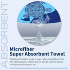 2 Pack Lightweight Thin Beach Towel Oversized 71"x32" Big Extra Large - Image 6