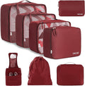 BAGAIL 8 Set Packing Cubes Luggage Packing Organizers by BAGAIL