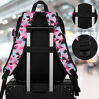 Unisex School Backpack Leaves, Casual Bookbag Adults and Teens Schoolbag - Image 5