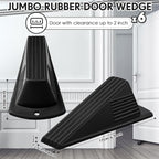 Frienda 6 Pcs Jumbo Door Stoppers Heavy Duty Door Stopper Tall up to 2inch Tall - Image 2