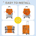 ANNA QUEEN Giraffe Fun Luggage Cover, Playful Giraffe Design - Image 6